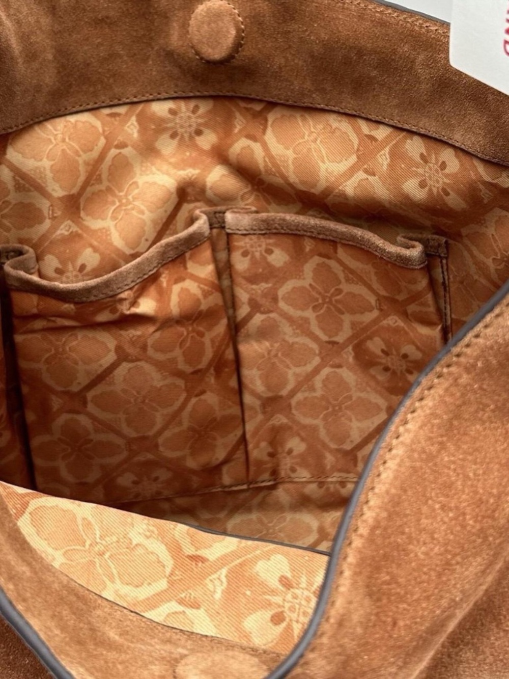 Lucky Brand Clem Suede Hobo Bag Brown - Picture 3 of 8